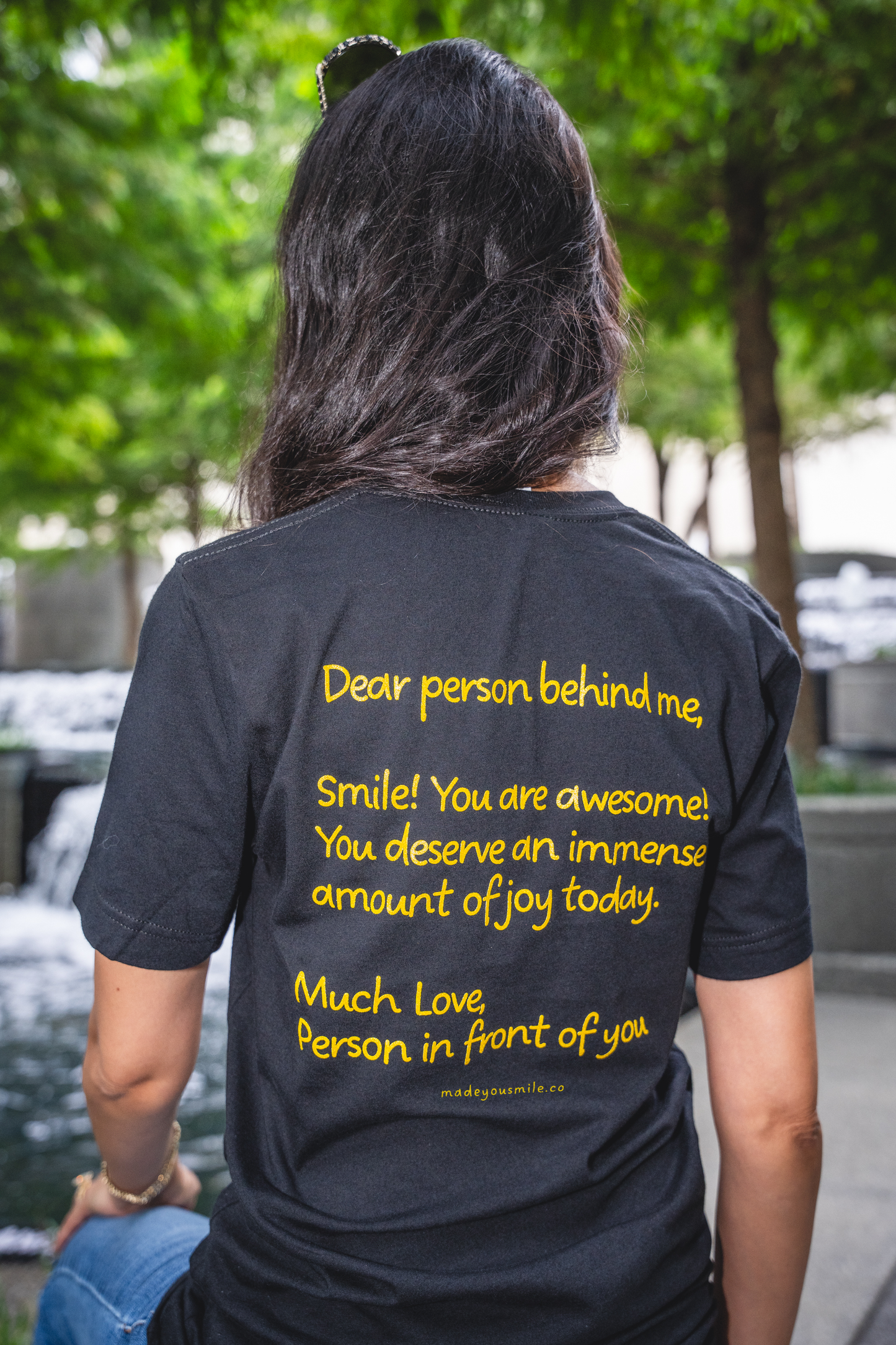 Made You Smile™ Choose Joy T-shirt | Black Shirt | Gold Print