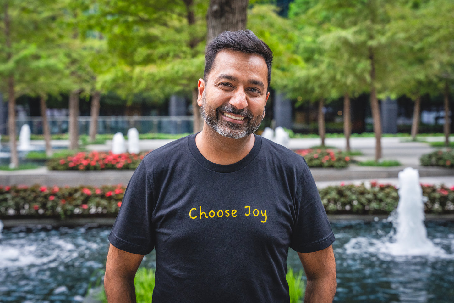 Made You Smile™ Choose Joy T-shirt | Black Shirt | Gold Print