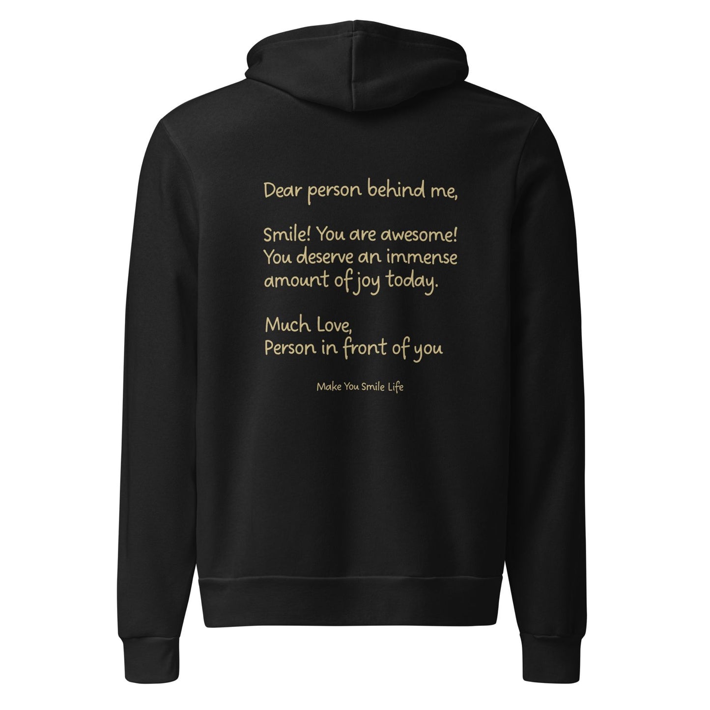 Made You Smile™ Choose Joy Hoodie | Black Hoodie | Gold Print