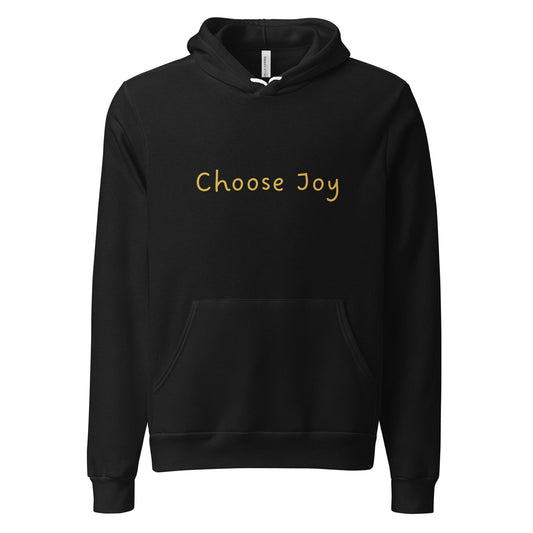 Made You Smile™ Choose Joy Hoodie | Black Hoodie | Gold Print