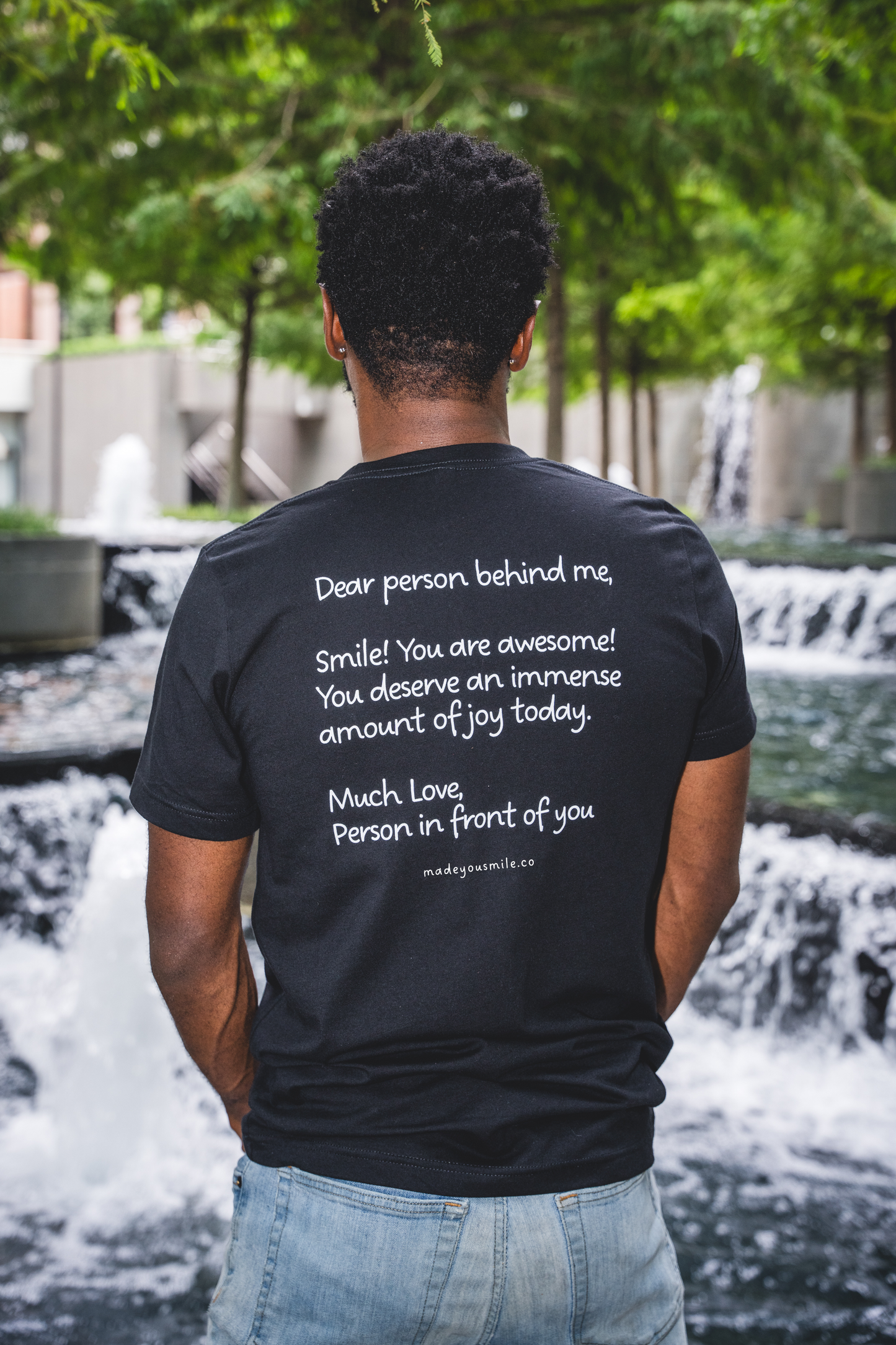 Made You Smile™ Choose Joy T-shirt | Black Shirt | White Print